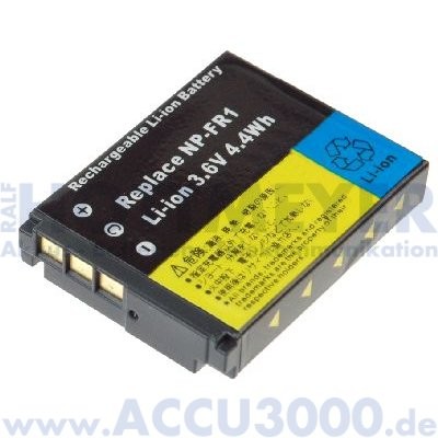 Akku f. Sony NP-FR1 - 3.6V, 1100mAh, Li-Ion