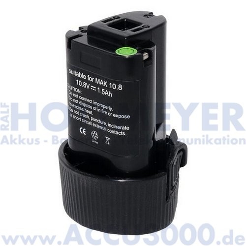 Akku f. Makita BL1013, 194550-6, 194551-4 - 10.8V, 1500mAh, LiIon
